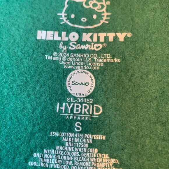 Hello Kitty Athletic Dept Long Sleeve Cropped Sweatshirt NWOT - Picture 3 of 3